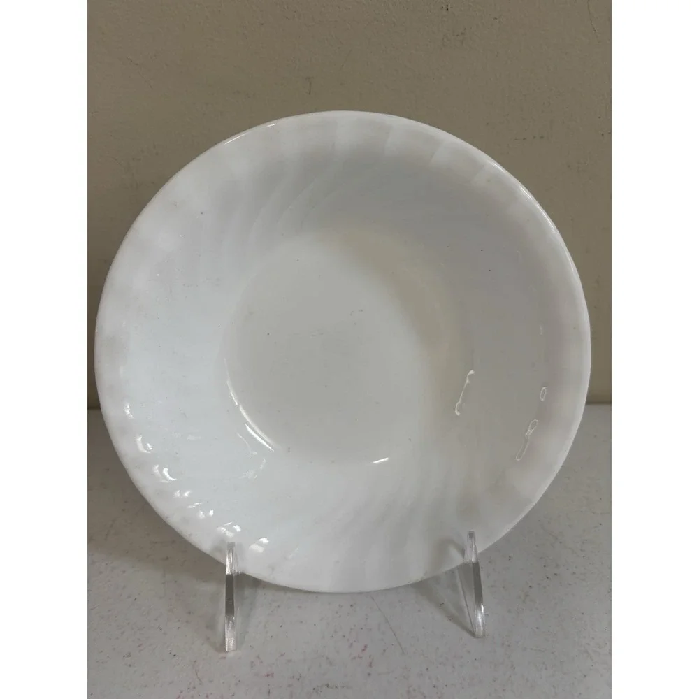 Corelle WHITE SWIRL ENHANCEMENTS Soup Cereal Bowl 7